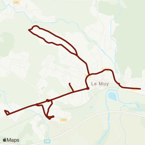 TEDbus Scolaire Le Muy - Collège map