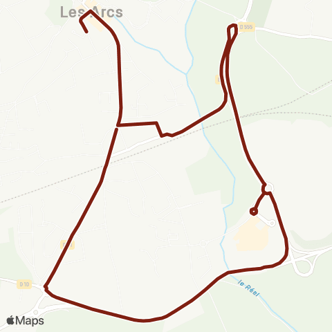TEDbus Scolaire Les Arcs - 4 Chemins map