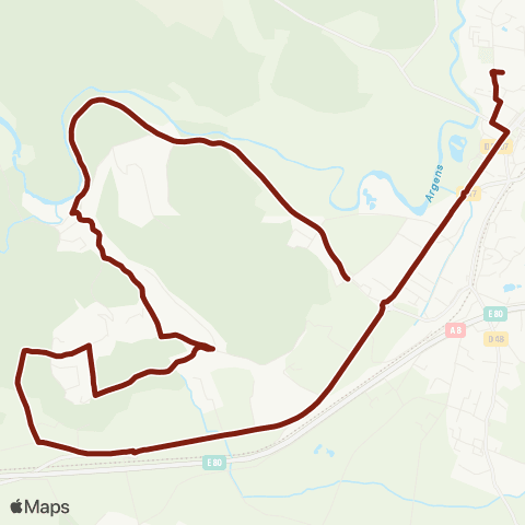TEDbus Scolaire Les Chaumes - Secondaire map