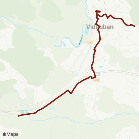 TEDbus Scolaire Vidauban - Giraude map