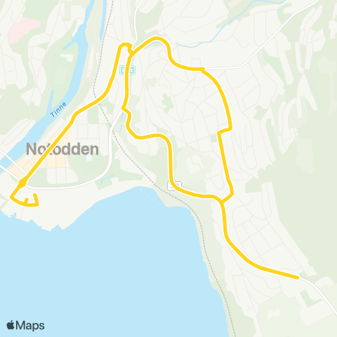 Farte Notodden-Tinnebyen-Tveiten map