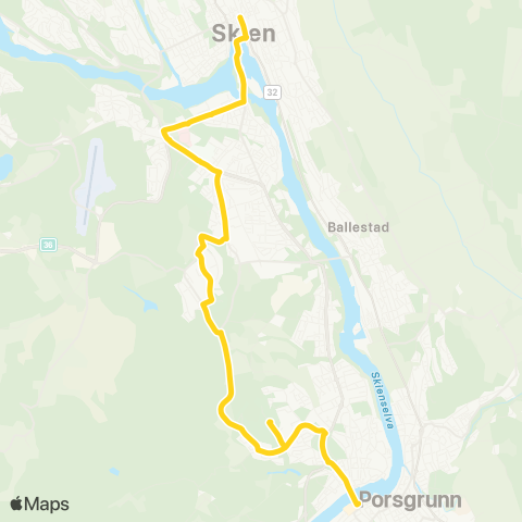 Farte Herkules-Rødmyr-Klyve-DownTown map