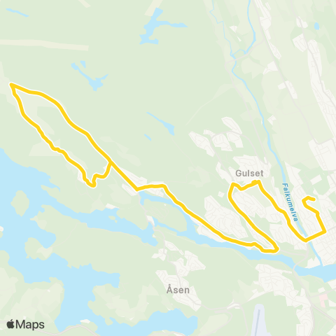 Farte Gulset-Skotfoss-Dalsbygda map
