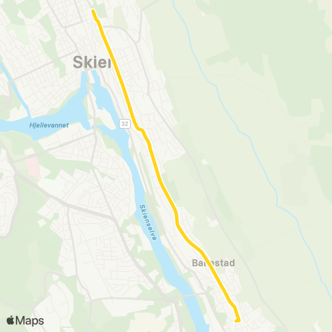 Farte Skien-Menstad map