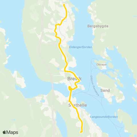 Farte Heistad-Brevik-Stathelle map