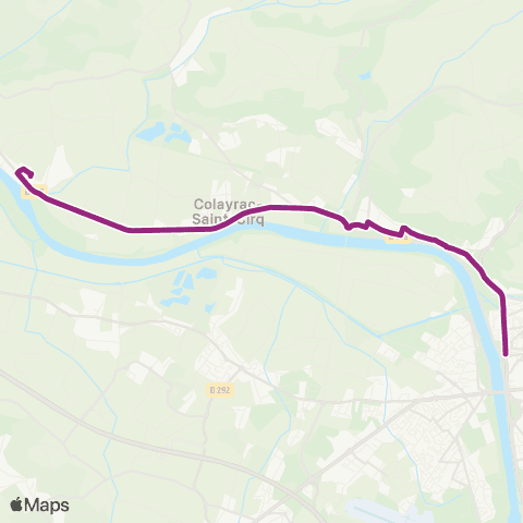 Tempo St-Hilaire-de-Lusignan - Colayrac St-Cirq - Latour map