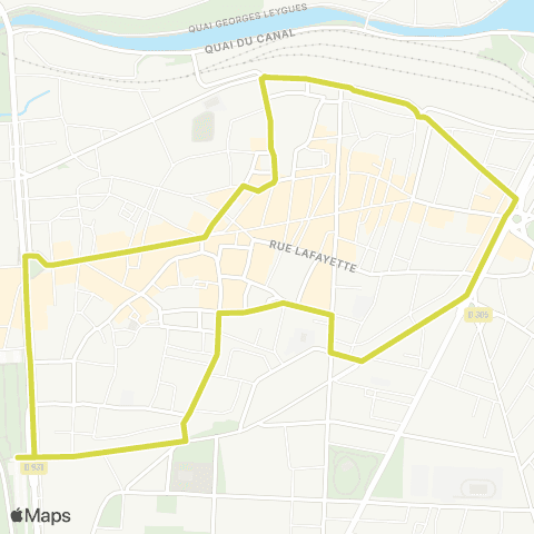 Tempo Cœur d'Agen map