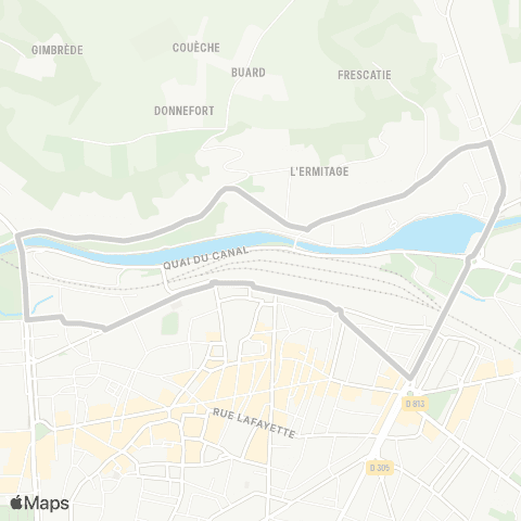 Tempo Navette Gauja map