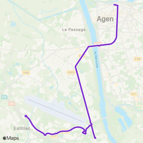 Tempo Layrac - Ctre comm. Boé - Latour - Préf. map
