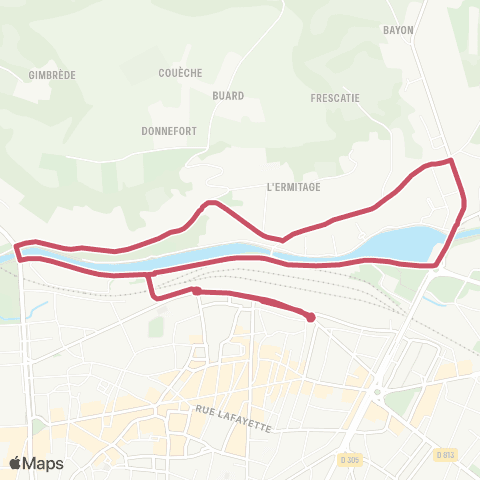 Tempo GAUJA - Navette Passerelle Gauja map