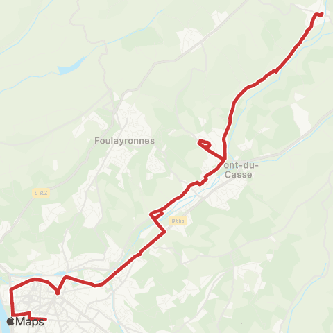 Tempo Ligne Scolaire 102 map