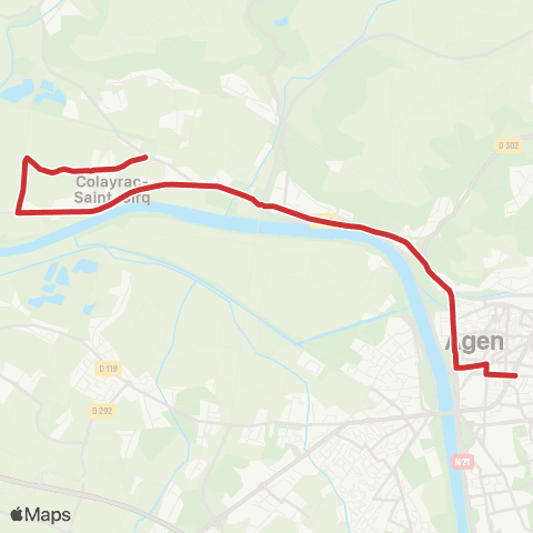 Tempo Ligne Scolaire 105 map
