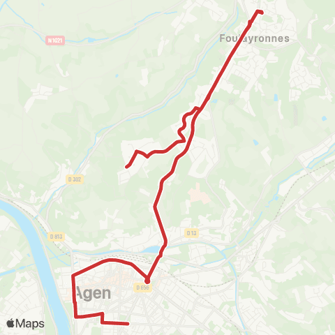 Tempo Ligne Scolaire 108 map