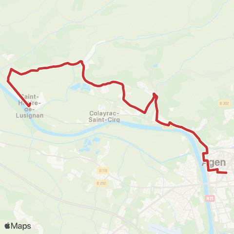 Tempo Ligne Scolaire 111 map
