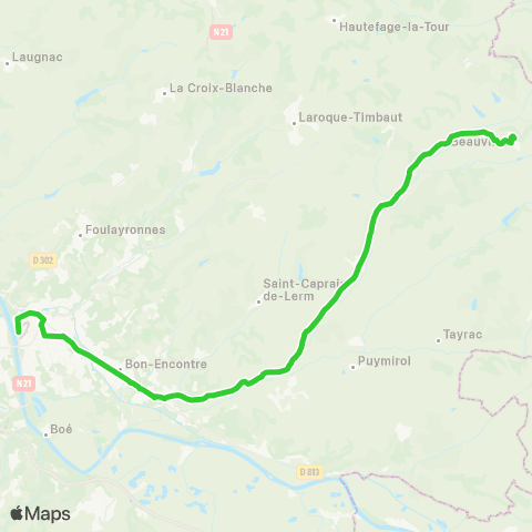 Tempo Ligne Scolaire 201 map