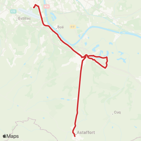 Tempo Ligne Scolaire 305 map