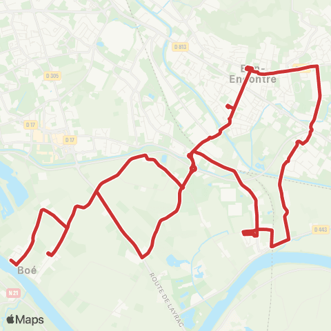 Tempo Ligne Scolaire 306 map