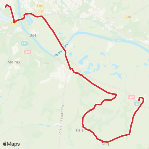 Tempo Ligne Scolaire 308 map