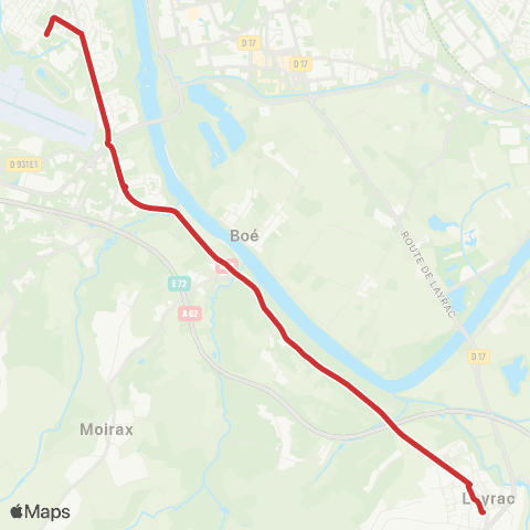 Tempo Ligne Scolaire 310 map
