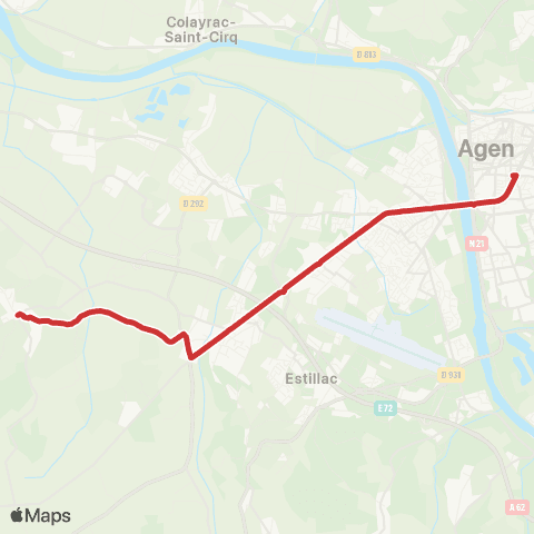 Tempo Ligne Scolaire 401 map