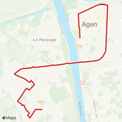 Tempo Ligne Scolaire 405 map