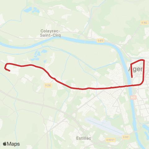 Tempo Ligne Scolaire 410 map