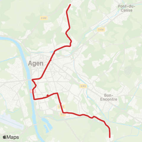 Tempo Ligne Scolaire 416 map