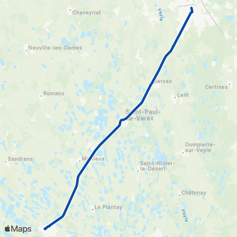 TER Auvergne-Rhône-Alpes Lyon-Perrache - Lons-le-Saunier map