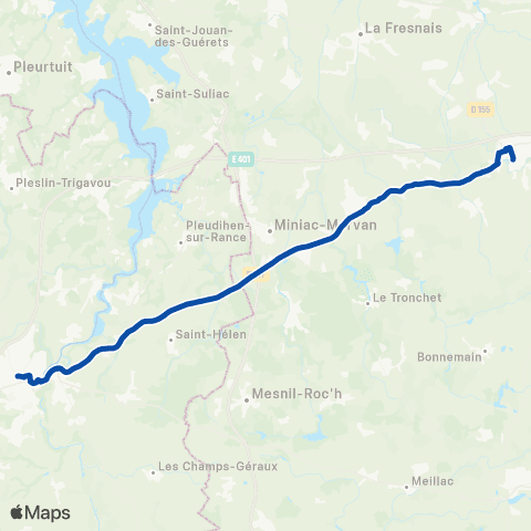 BreizhGo Bretagne Dol - Dinan map