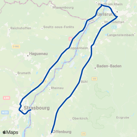 TER Fluo (Grand Est) Fluo Grand-Est map