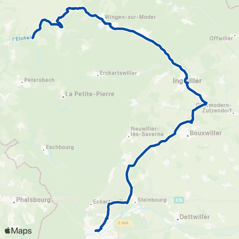 TER Fluo (Grand Est) Saverne - Frohmul map