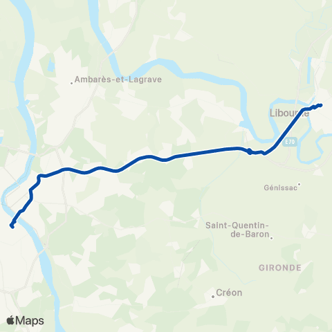 TER Nouvelle-Aquitaine Limoges - Périgueux - Bordeaux map