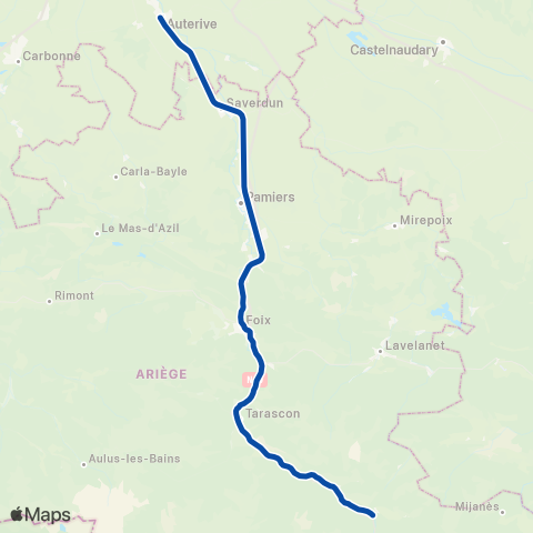 TER liO (Occitanie) Lio Occitanie map