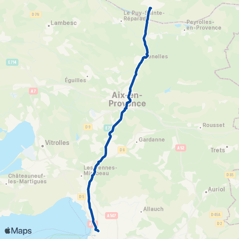 TER Zou! (Provence-Alpes-Côte d'Azur) Marseille - Aix en Provence - Manosque - Sisteron map