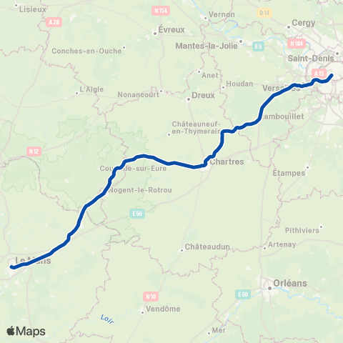 TER Aléop (Pays de la Loire) Aléop Pays de la Loire map