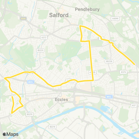 Bee Network Bridgewater Street - Langworthy Road map