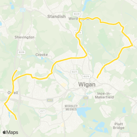 Bee Network Winstanley College - Coop Street map