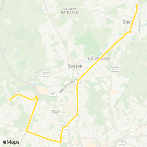 Bee Network Wrens Nest - Nth Chadderton Upper School map