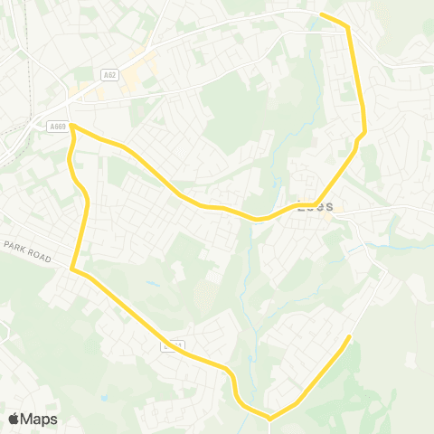 Bee Network Waterhead Terminus - Oldham Golf Club map
