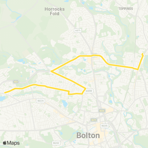 Bee Network Canon Slade High School - Caley Street map