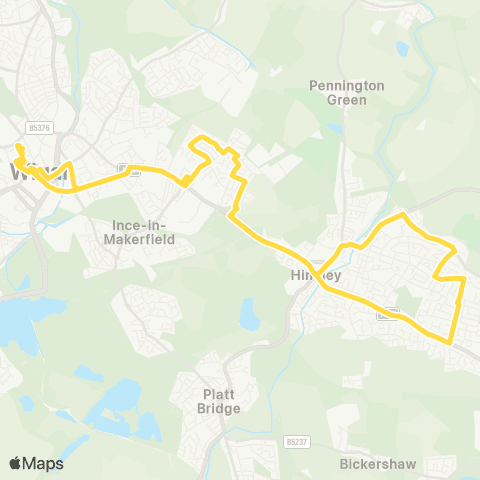 Bee Network Wigan Bus Station - Wigan Bus Station map