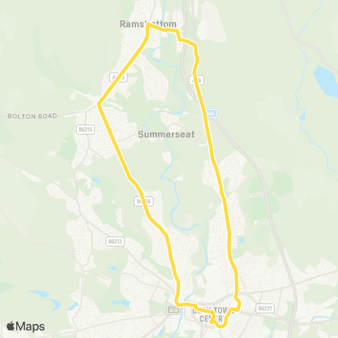 Bee Network Bury Interchange - Bury Interchange map