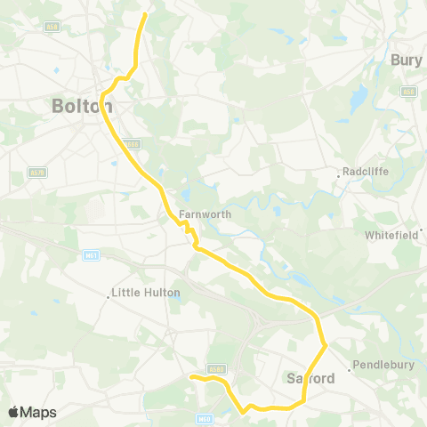 Bee Network Mesne Lea Grove - Canon Slade HS map