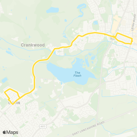 Bee Network Leigh Bus Station - Leigh Bus Station map