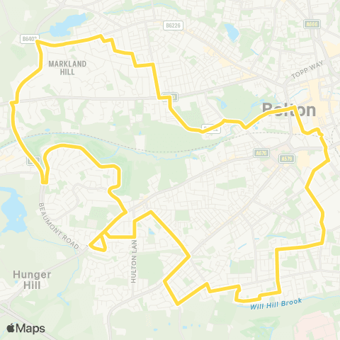 Bee Network Bolton Interchange - Bolton Interchange map