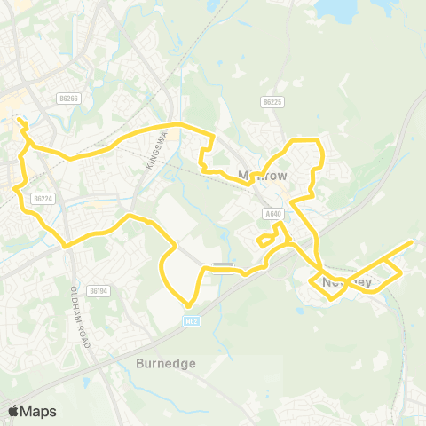 Bee Network Rochdale Interchange - Rochdale Interchange map