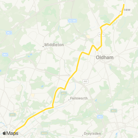 Bee Network Piccadilly Gardens - Wrens Nest map