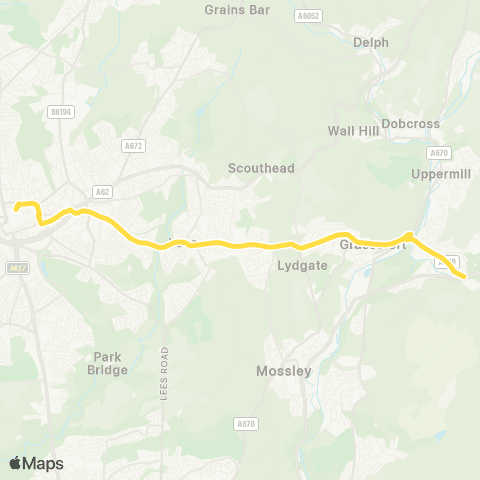 Bee Network Oldham Bus Station - Clarence Hotel map