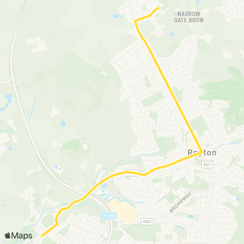 Bee Network Turks Head - North Chadderton School map