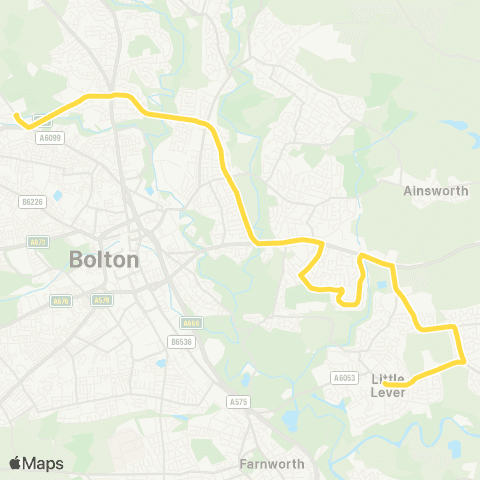 Bee Network Coronation Square - Smithills HS map